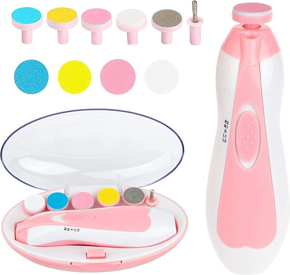✨ 6-in-1 Electric Baby Nail Trimmer Set! Safe & Gentle Care for Your Little One! 👶✨