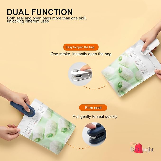 ✨ 2-in-1 Mini Bag Sealer & Cutter! The Kitchen Gadget You NEED! ✨