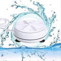 Portable USB Ultrasonic Mini Washing Machine with Suction Cup | Compact Turbine Washer for Travel, Baby Clothes, Underwear & Delicate Laundry