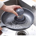 Premium 2-in-1 Liquid Soap Dispensing Cleaning Brush with Scrub Pad