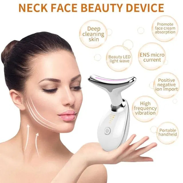 ✨ Youth-Restoring 3-in-1 Face & Neck Lifting Beauty Device (Double Chin Reducer & Skin Tightening Tool) ✨